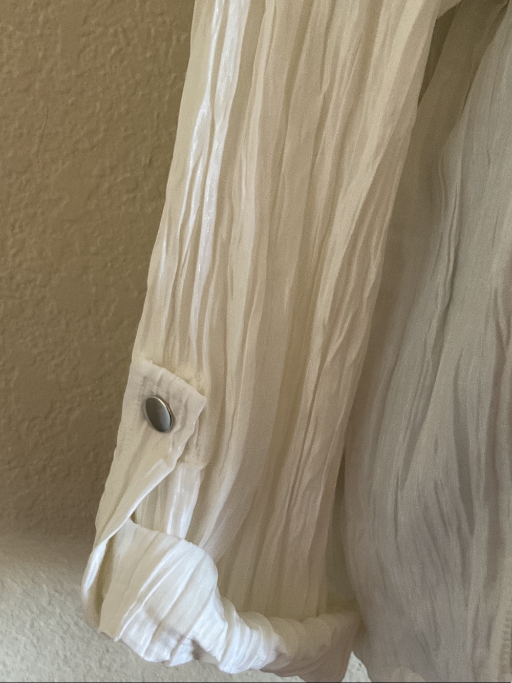 Ruby Rd. White Crinkle Zip-Front Drawstring Jacket - Picture 4 of 6